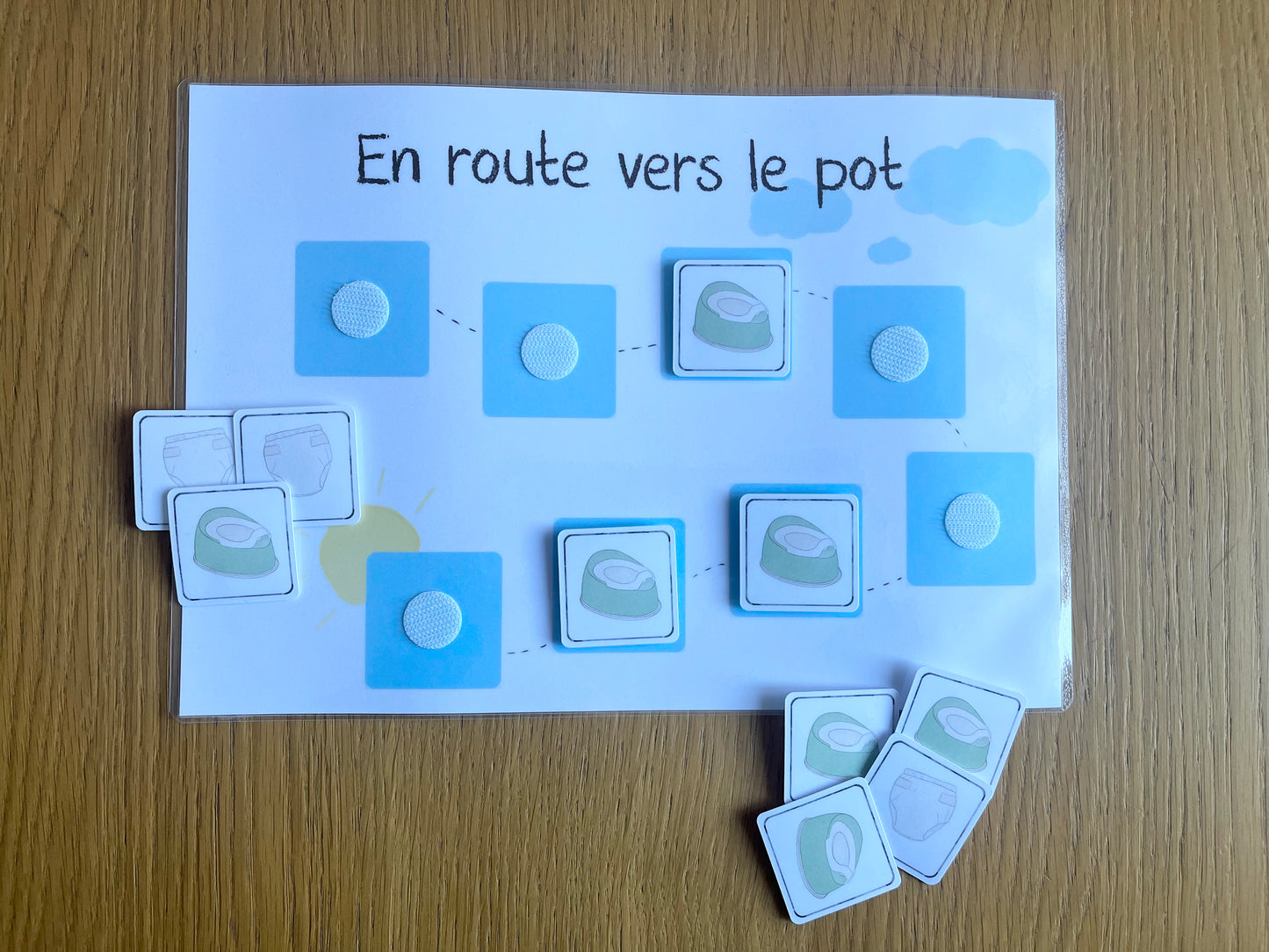 En route vers le pot - Bleu