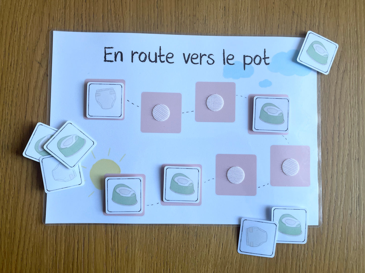 En route vers le pot - Rose