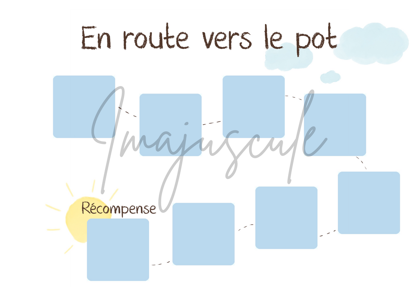 En route vers le pot - Bleu