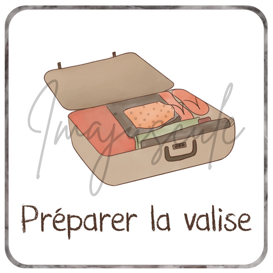 Préparer la valise