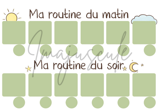 Routine matin/soir vert