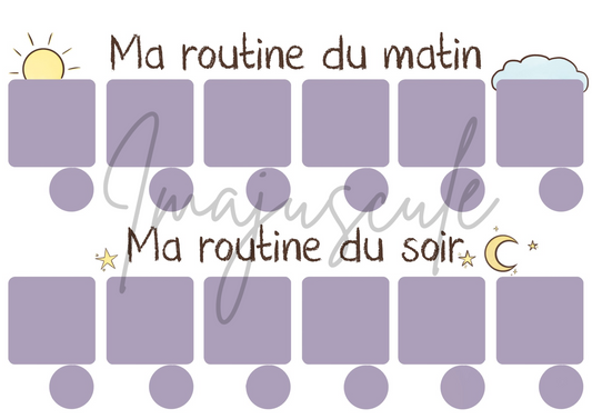 Routine matin/soir violet